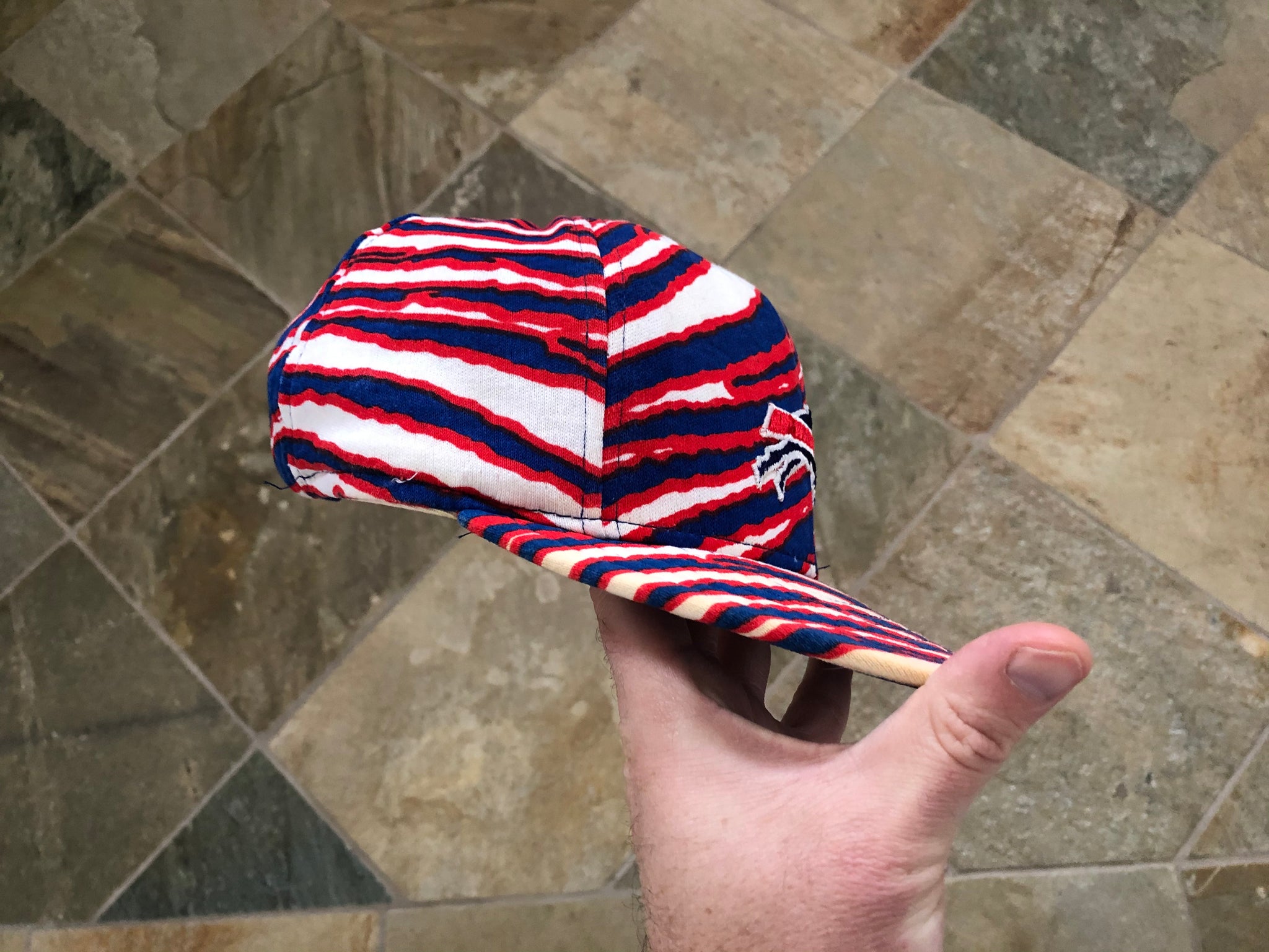 Buffalo Bills Vintage 90s Zubaz Hat/Cap Snapback By AJD Made In USA