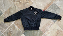 Load image into Gallery viewer, Vintage Oakland Raiders Starter Satin Football Jacket, Size Medium