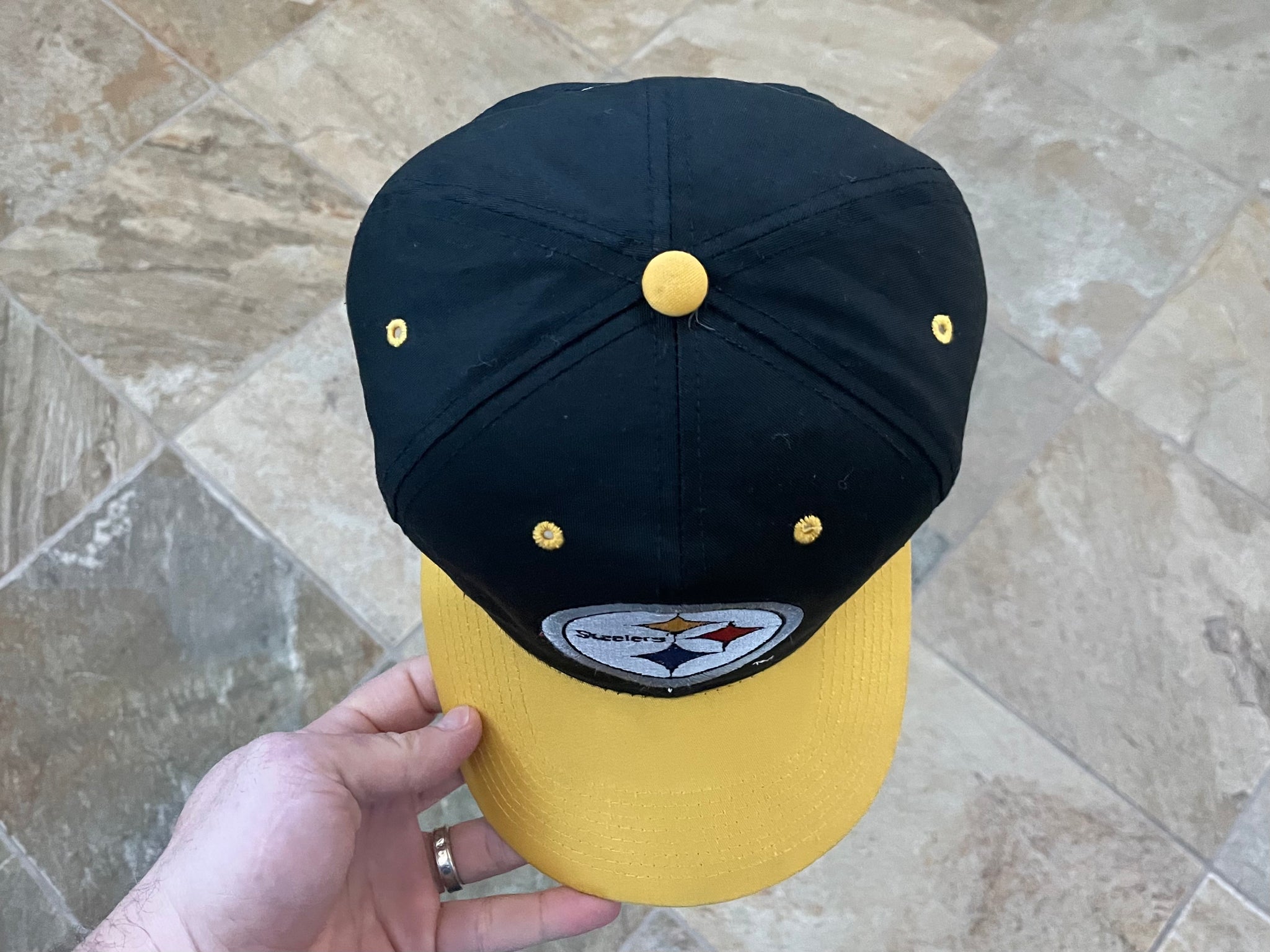 Vintage Pittsburgh Steelers Sports Specialties Corduroy Script Hat