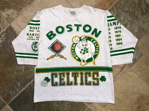 Vintage Boston Celtics Long Gone Basketball Tshirt, Size Large