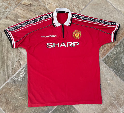 Vintage Manchester United Umbro Soccer Jersey, Size XL