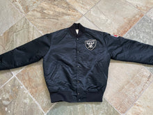 Load image into Gallery viewer, Vintage Oakland Raiders Starter Satin Football Jacket, Size Medium