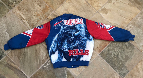 Vintage Buffalo Bills Chalkline Fanimation Football Jacket, Size Large