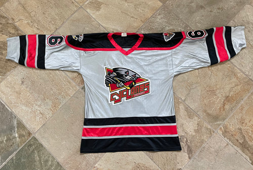 Vintage Cincinnati Cyclones Athletic Knit ECHL Hockey Jersey, Size Large