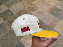 Load image into Gallery viewer, Vintage Los Angeles Lakers Leather Snapback Basketball Hat