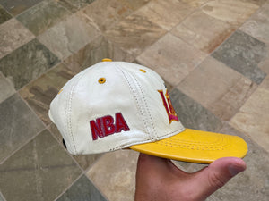 Vintage Los Angeles Lakers Leather Snapback Basketball Hat