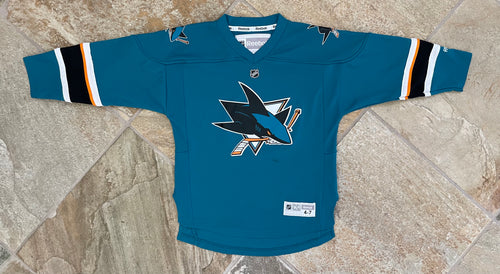 San Jose Sharks Reebok Hockey Jersey, Size Youth Small, 4-7