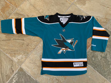 Load image into Gallery viewer, San Jose Sharks Reebok Hockey Jersey, Size Youth Small/Medium