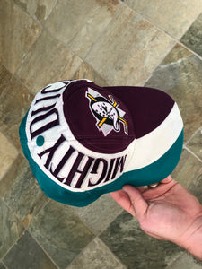 Vintage Anaheim Mighty Ducks Twins Enterprises Wrap Around Snapback Hockey Hat