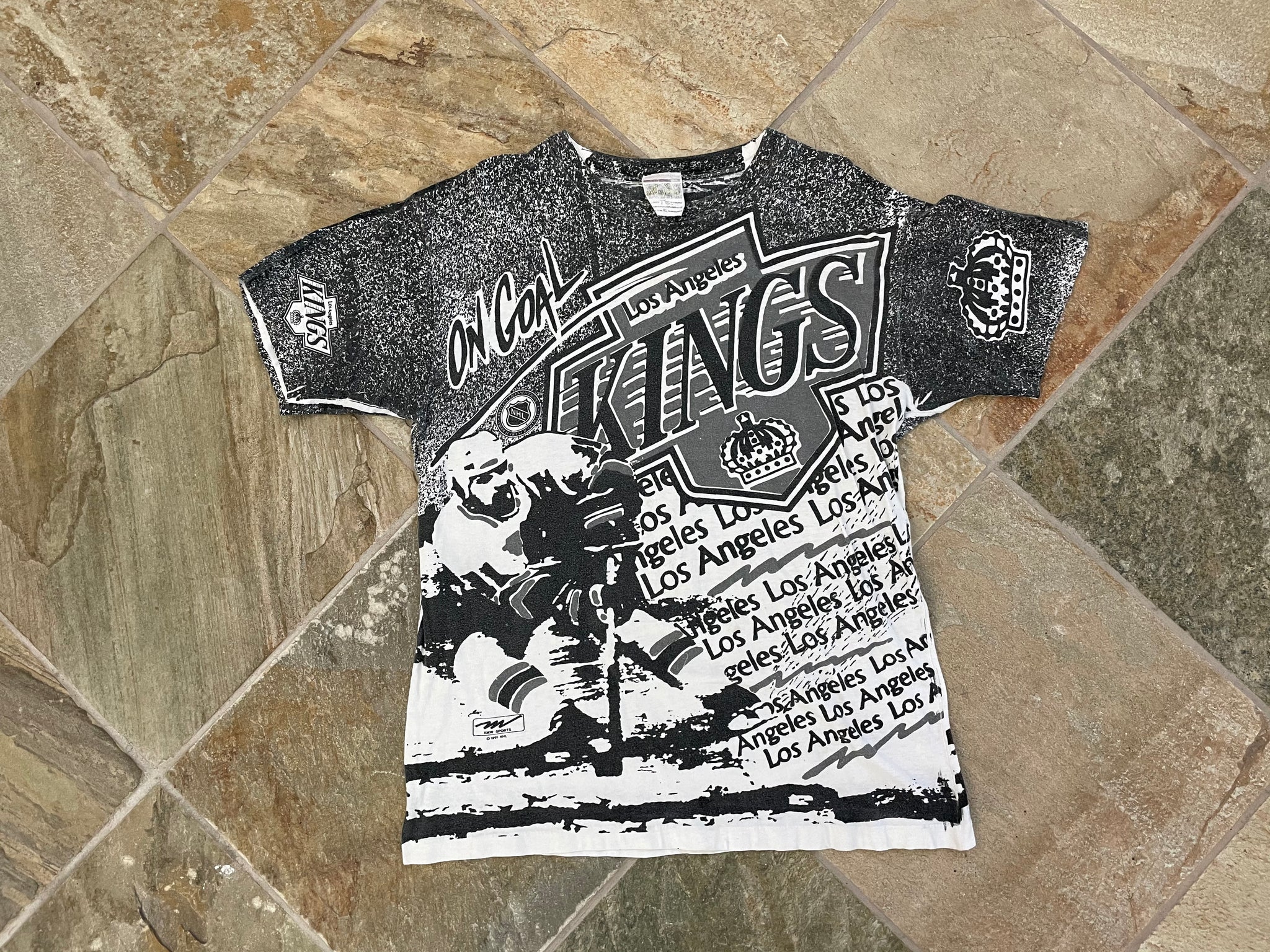Vintage 90s NHL Los Angeles LA Kings All Over Print Jersey 
