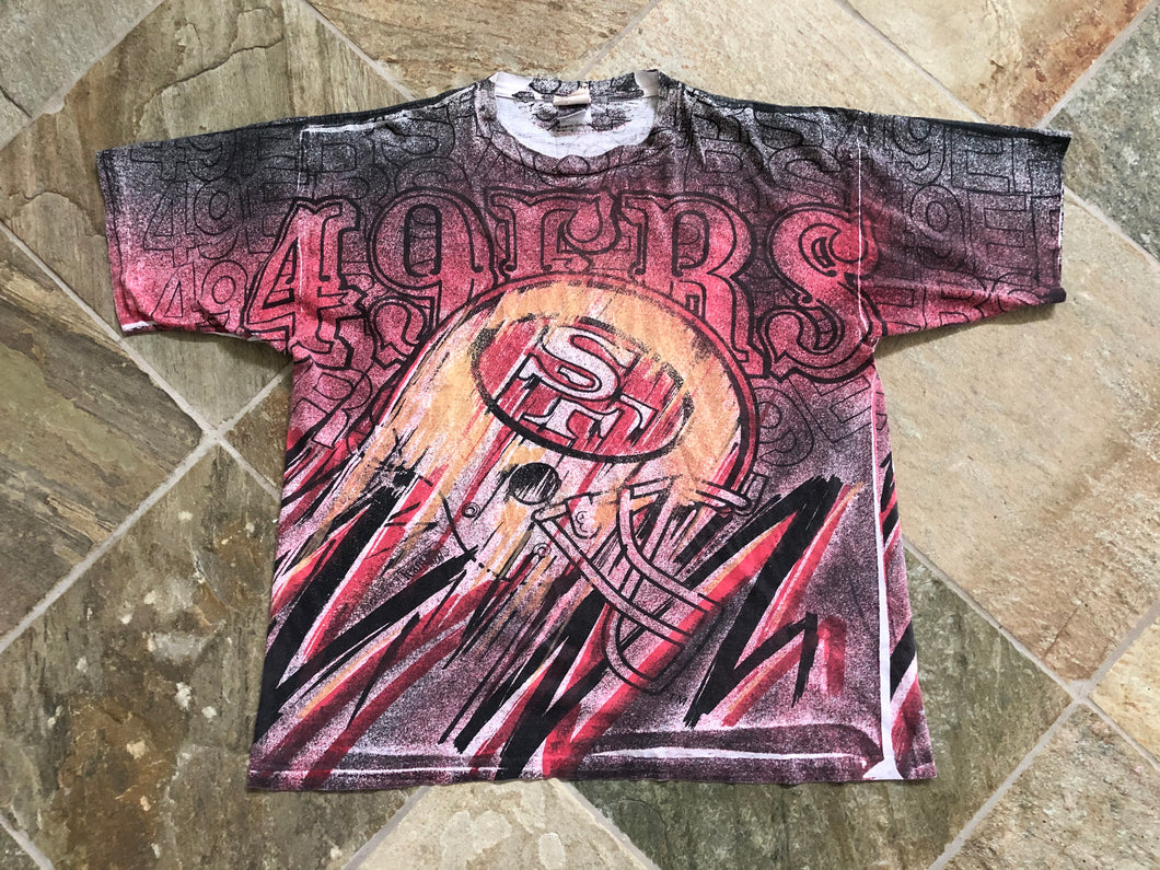 Vintage San Francisco 49ers Magic Johnson Football Tshirt, Size XL