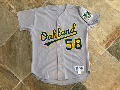 Vintage Oakland Athletics Game Worn Mike Mohler Russell Athletic Baseball Jersey, Size 46, Large