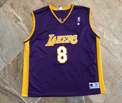 Vintage Los Angeles Lakers Kobe Bryant Champion Basketball Jersey, Size 48, XL
