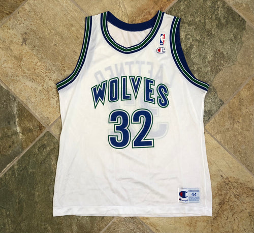 Vintage Minnesota Timberwolves Christian Laettner Champion Basketball Jersey, Size 44, Large