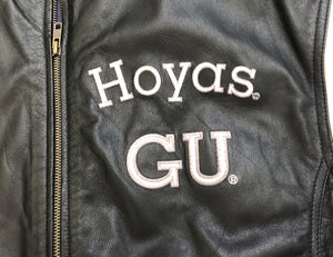 Vintage Georgetown Hoyas G-III Leather College Jacket, Size Large