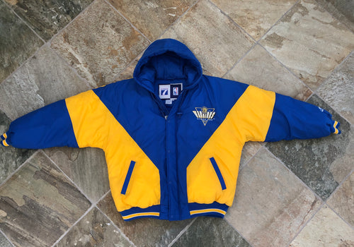 Vintage Golden State Warriors Logo 7 Parka Basketball Jacket, Size XL
