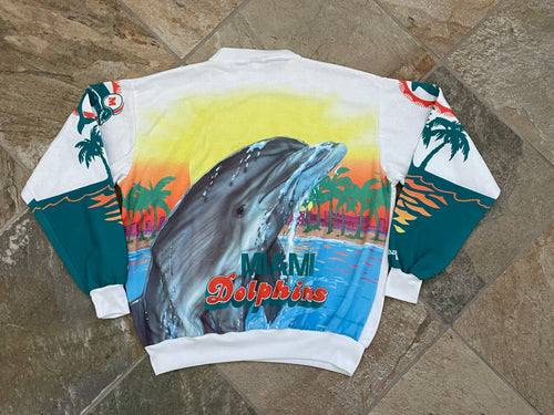 Vintage Miami Dolphins Chalk Line Fanimation Football Sweatshirt, Size XL