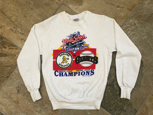 Vintage Oakland Athletics SF Giants World Series Baseball Sweatshirt, Size Medium