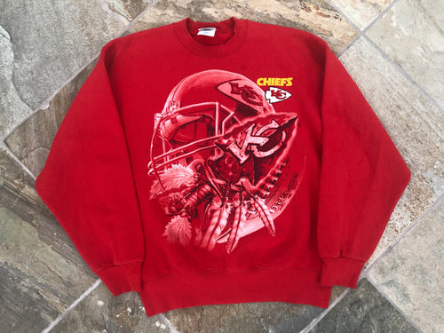 Vintage Kansas City Chiefs Pro Player Football Sweatshirt, Size Large