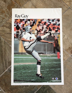 Vintage Oakland Raiders Ray Guy Sports Illustrated Football Poster