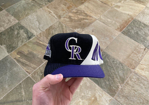 Vintage Colorado Rockies Drew Pearson Wrap Around Snapback Baseball Hat