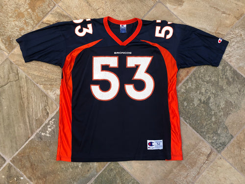 Vintage Denver Broncos Bill Romanowski Champion Football Jersey, Size 52, XXL