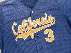 Vintage Cal Bears Game Worn Rawlings Baseball Jersey, Size Large