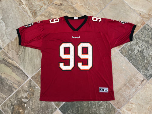 Vintage Tampa Bay Buccaneers Warren Sapp Starter Football Jersey, Size 54, XXL