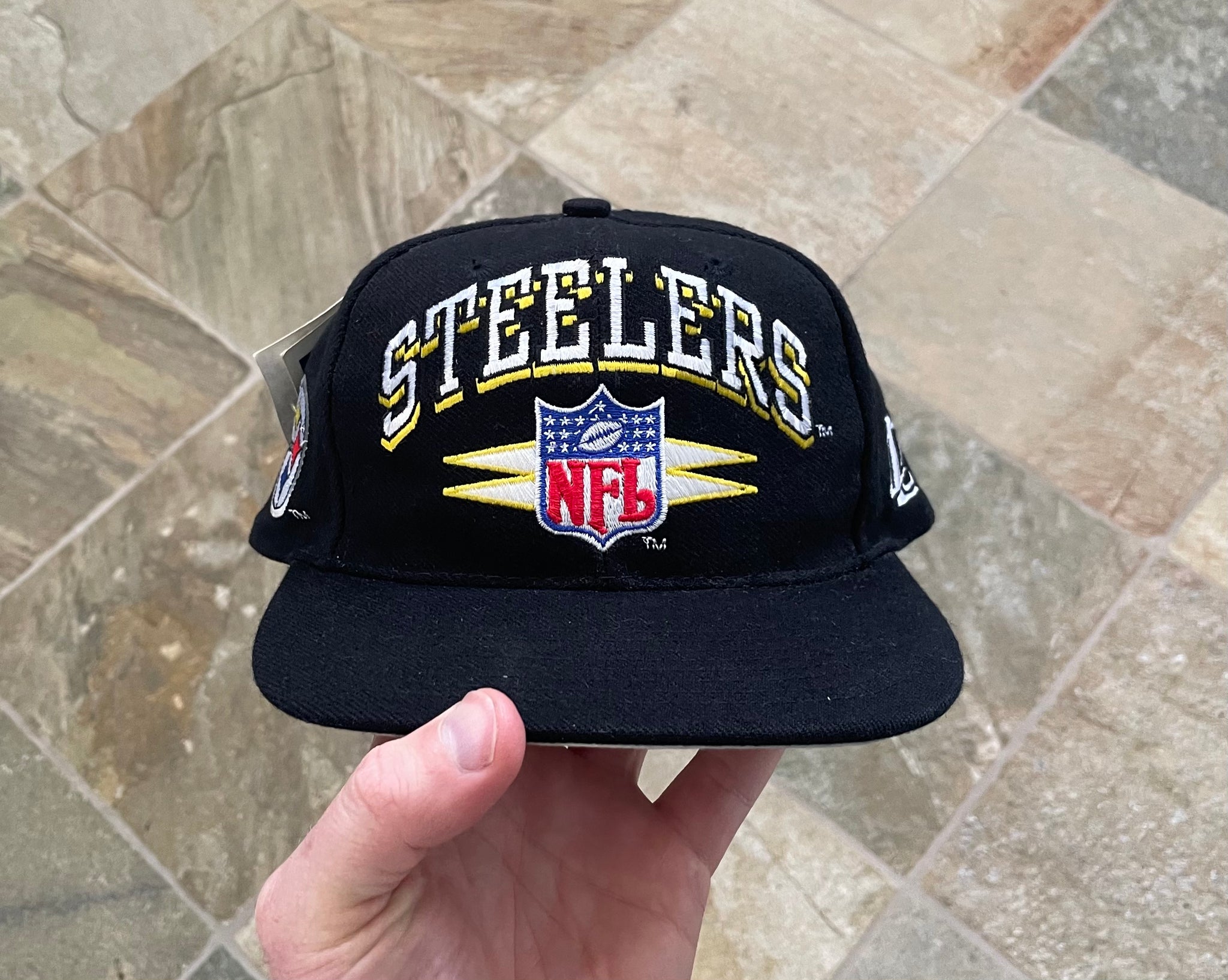 Vintage 90s Pittsburgh Steelers Snapback Hat Deadstock 