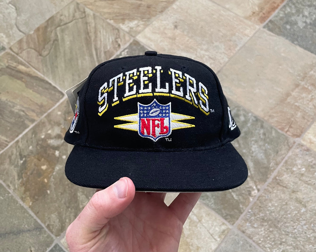 Vintage Pittsburgh Steelers Logo Athletic Spike Snapback Football Hat