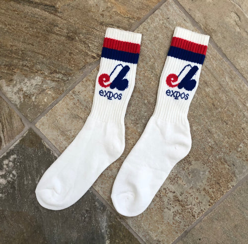 Vintage Montreal Expos MLB Baseball Tube Socks ###