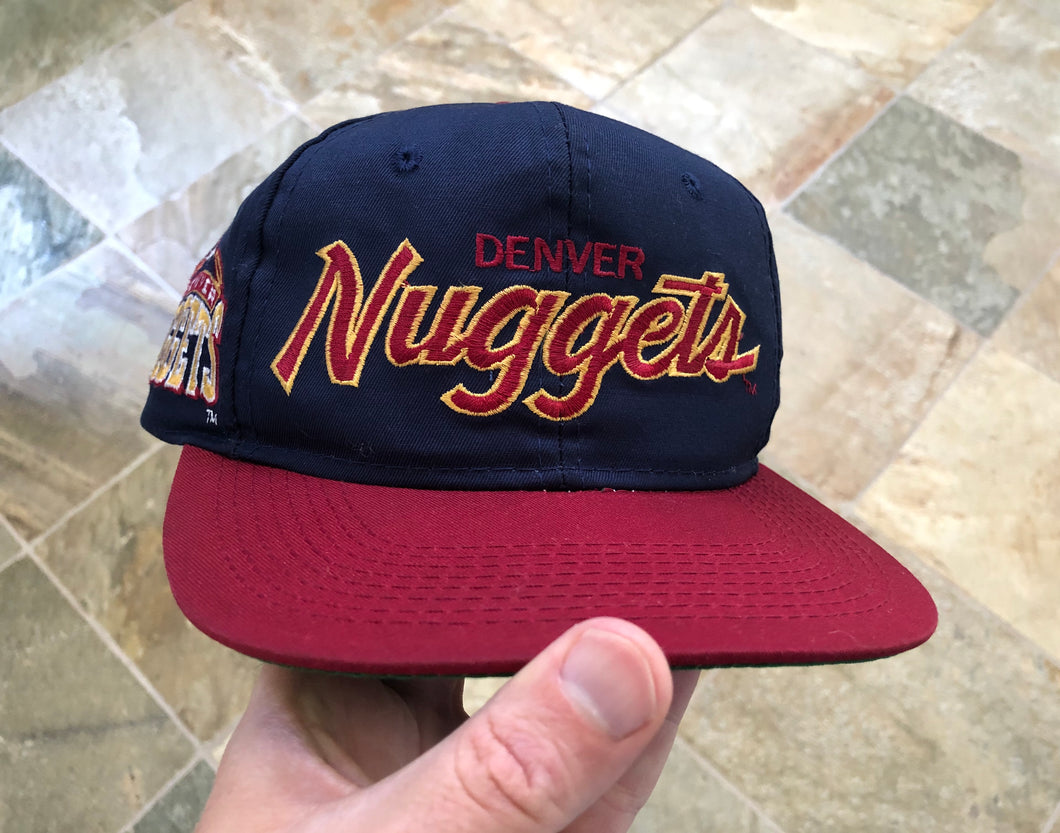 Vintage Denver Nuggets Sports Specialties Script SnapBack Basketball Hat