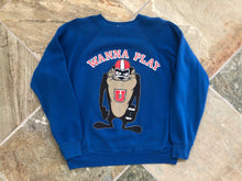 Load image into Gallery viewer, Vintage Tasmanian Devil Looney Tunes Football Sweatshirt, Size Large