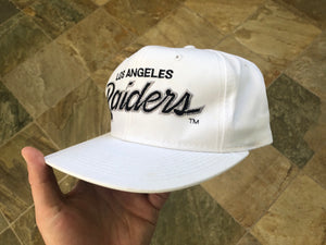 Vintage Los Angeles Raiders Sports Specialties Script SnapBack Football Hat