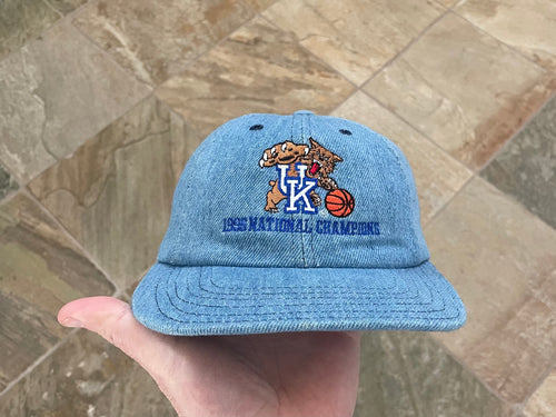 Vintage Kentucky Wildcats Denim Strapback College Hat