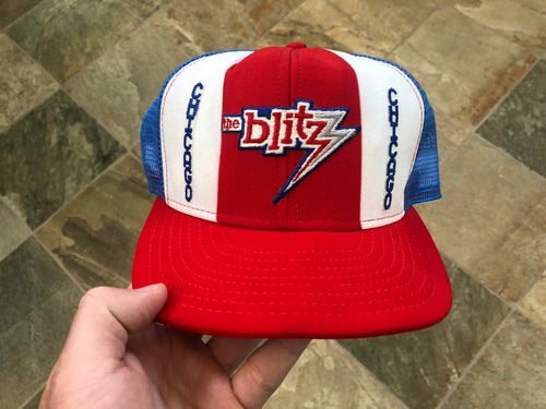Vintage Chicago Blitz AJD USFL Snapback Football Hat
