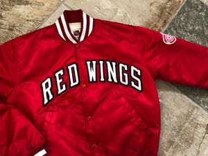 Vintage Detroit Red Wings Starter Satin Hockey Jacket, Size Medium
