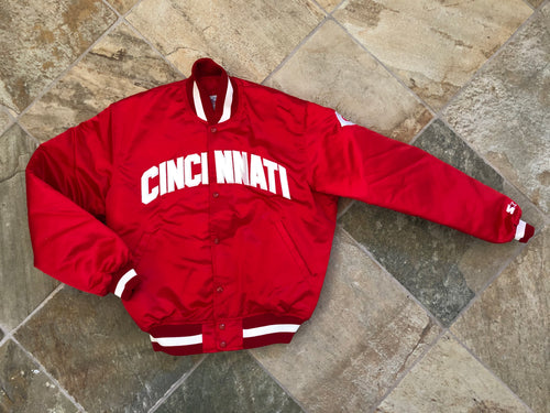 Vintage Cincinnati Reds Starter Satin Baseball Jacket, Size XL