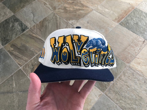 Vintage Michigan Wolverines Top of the World Grafitti Snapback College Hat
