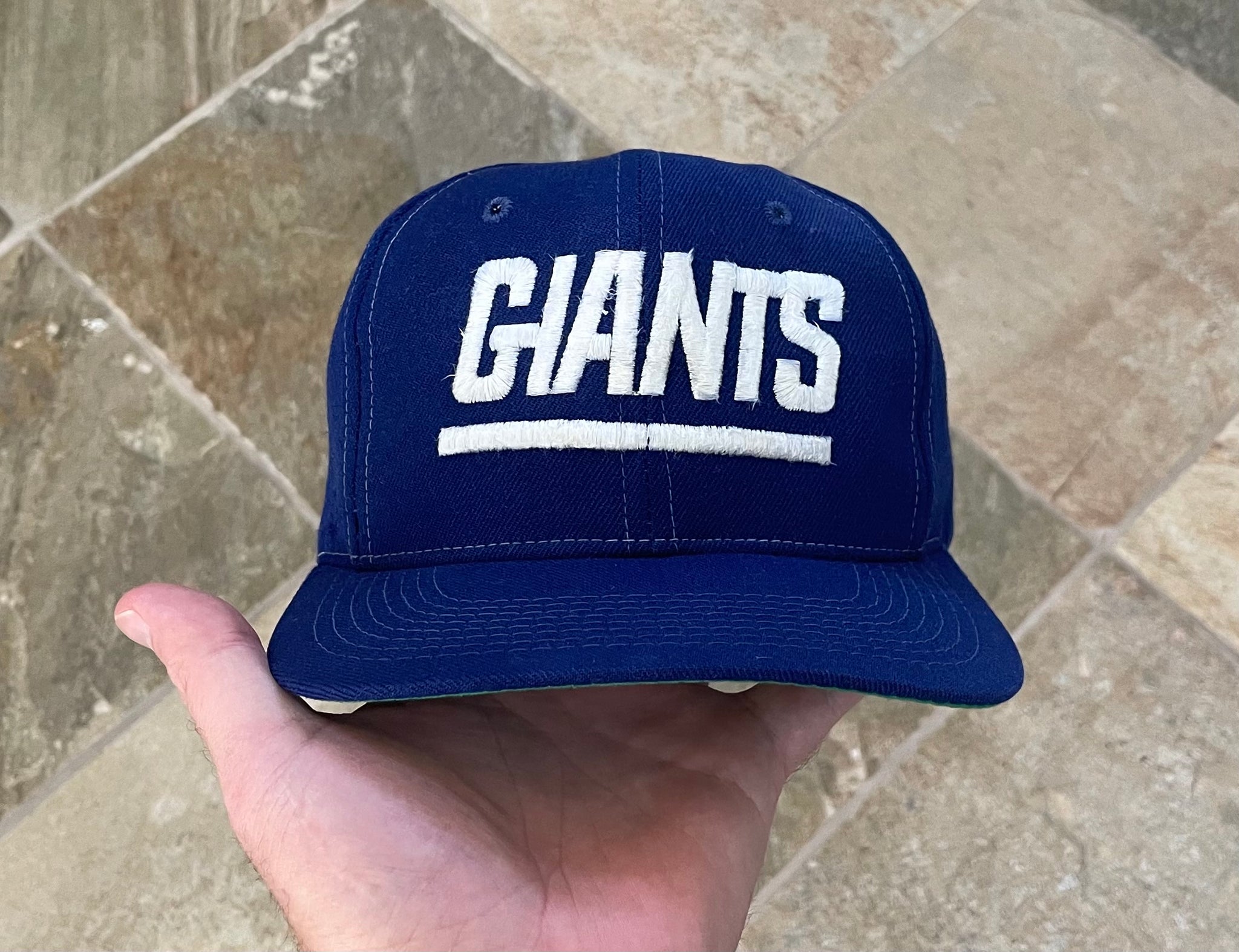 Vintage New York NY Giants Corduroy Snapback Hat Cap Football NFL 80s 90's
