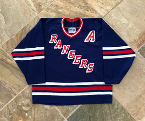 Vintage New York Rangers Adam Graves CCM Cosby Hockey Jersey, Size Large