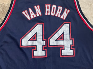 Vintage New Jersey Nets Keith Van Horn Champion Basketball Jersey, Size 52, XXL