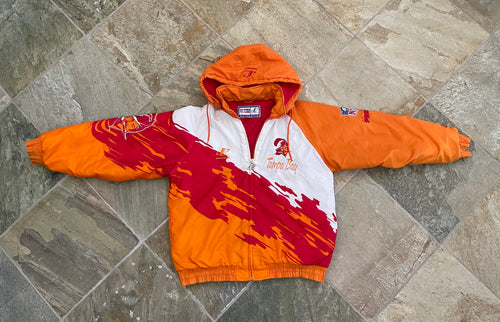 Vintage Tampa Bay Buccaneers Logo Athletic Splash Parka Football Jacket, Size Large