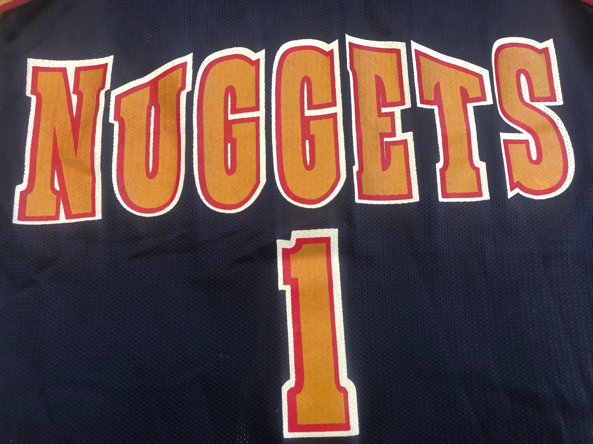 90's Mahmoud Abdul-Rauf Denver Nuggets Champion NBA Jersey Size 48