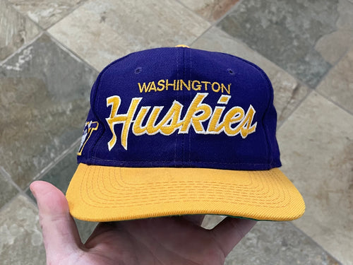 Vintage Washington Huskies Sports Specialties Script Snapback College Hat