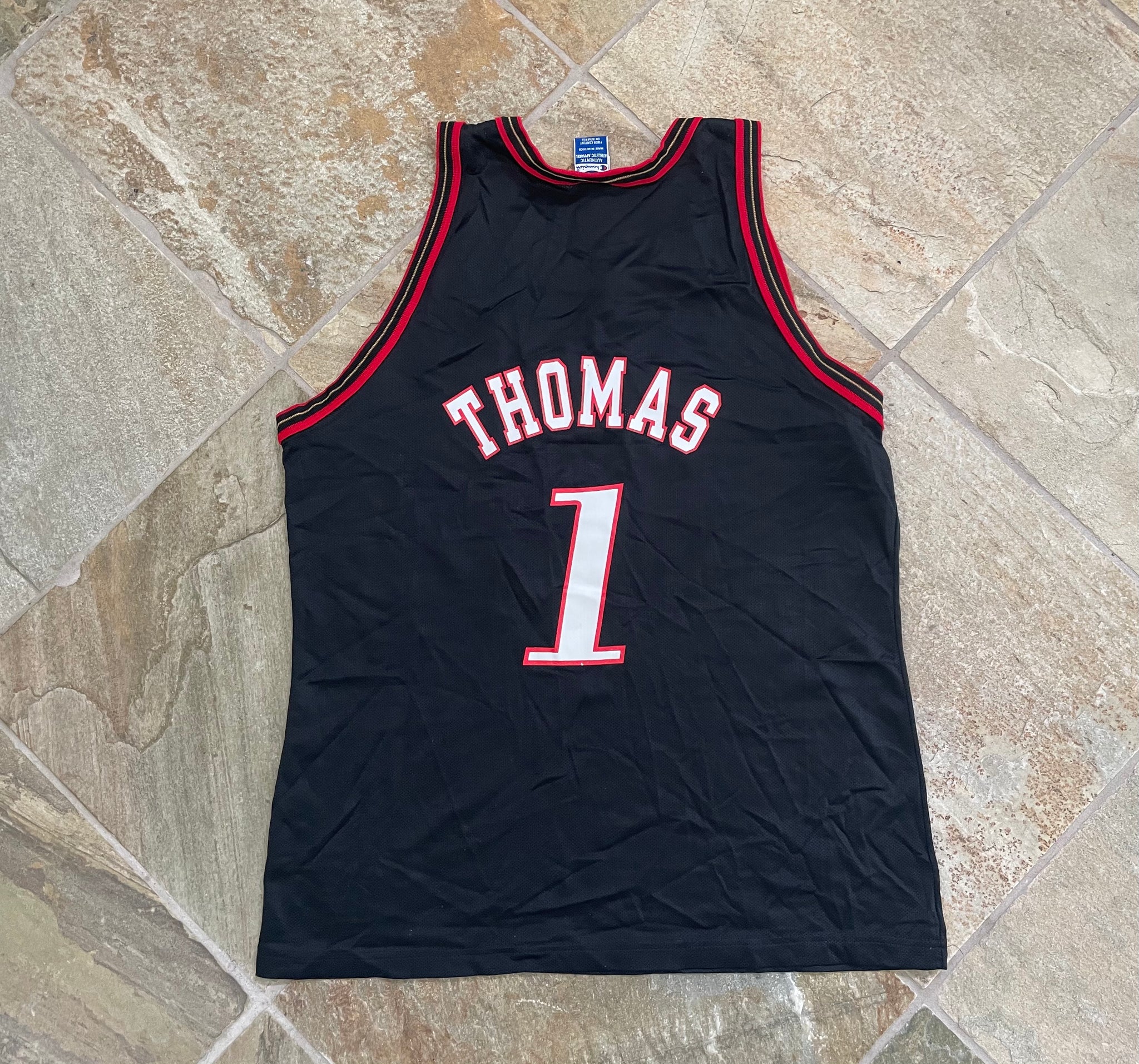 Vintage Milwaukee Bucks Tim Thomas NBA Authentic Jersey 48 