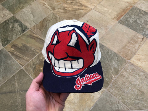 Vintage Cleveland Indians The Game Big Logo Snapback Baseball Hat