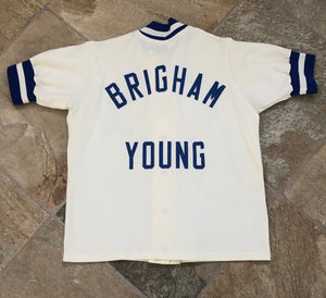 Vintage BYU Cougars Team Issued College Basketball Warmup Jacket, Size Medium