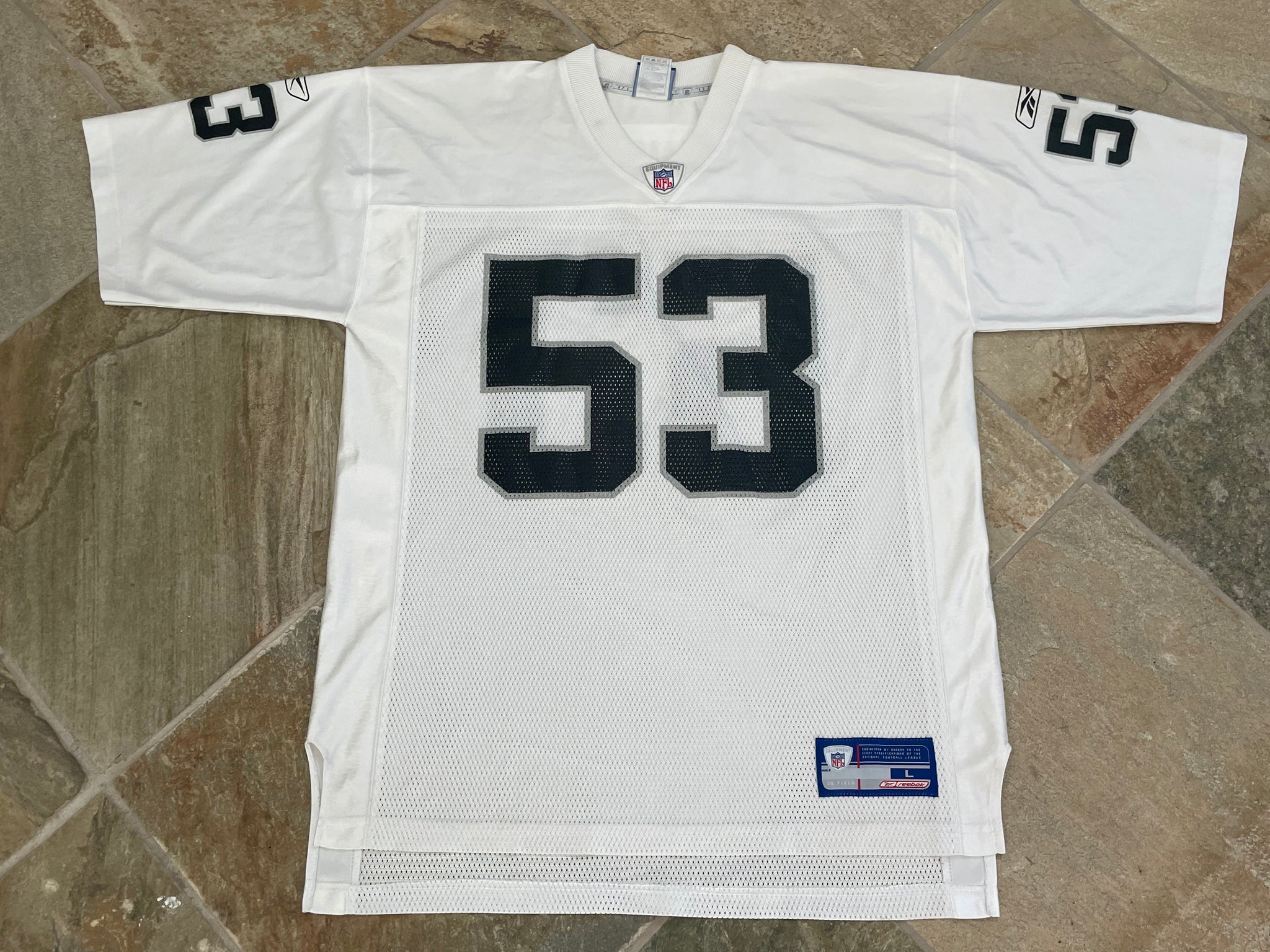 BILL ROMANOWSKI  Oakland Raiders 2002 Home Wilson Throwback NFL