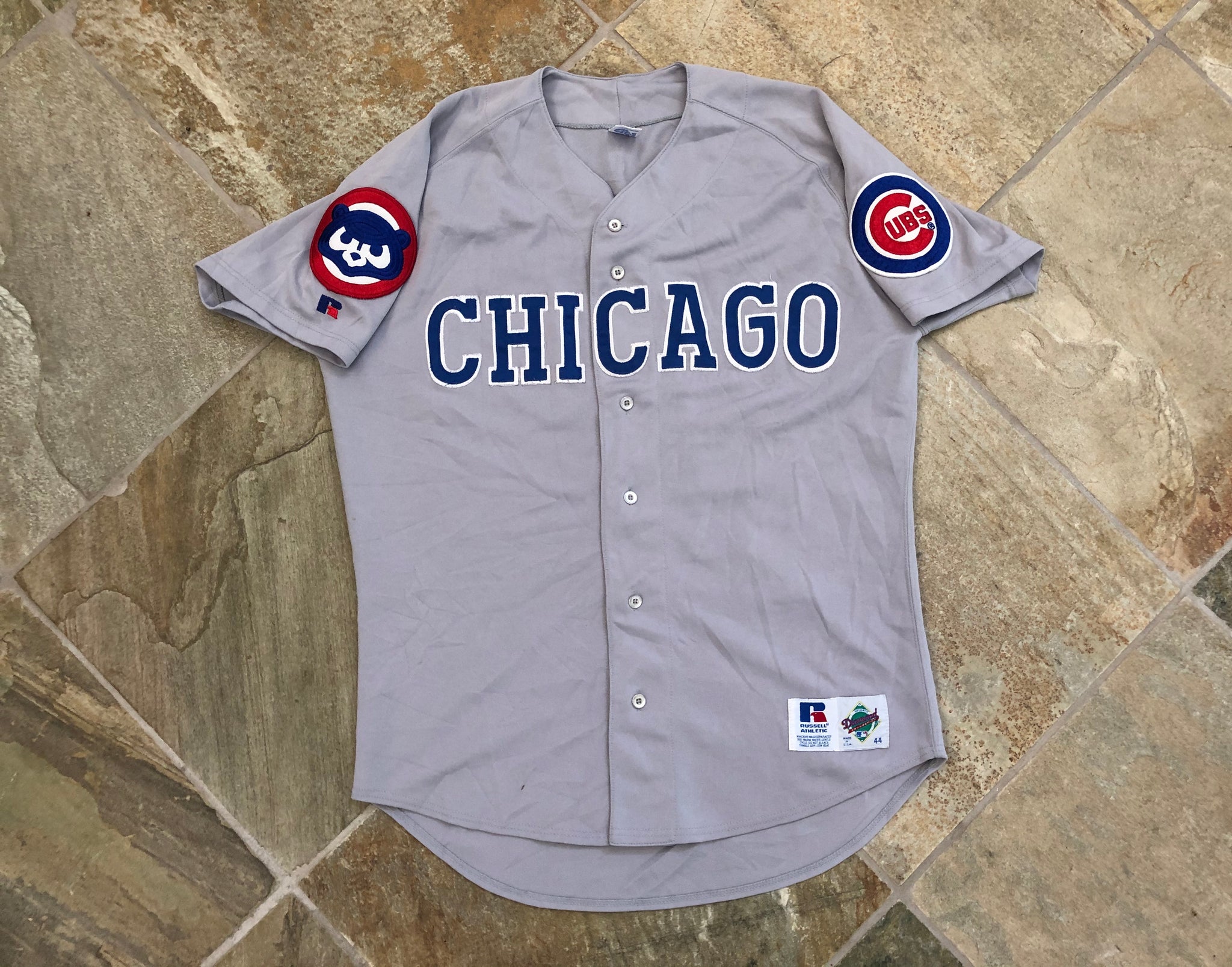 1992-93 CHICAGO CUBS RUSSELL ATHLETIC DIAMOND COLLECTION JERSEY (HOME) -  Classic American Sports